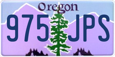 OR license plate 975JPS