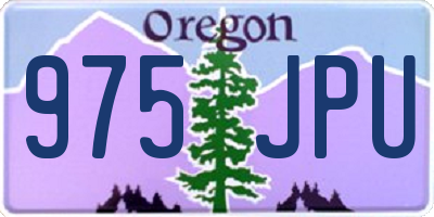 OR license plate 975JPU