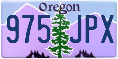 OR license plate 975JPX