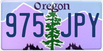 OR license plate 975JPY