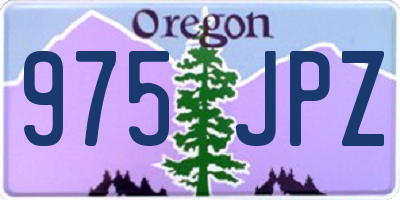 OR license plate 975JPZ