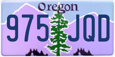 OR license plate 975JQD