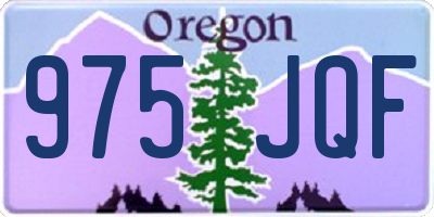 OR license plate 975JQF