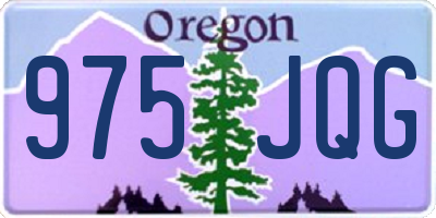 OR license plate 975JQG