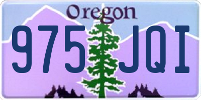 OR license plate 975JQI