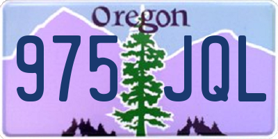 OR license plate 975JQL