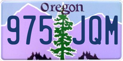 OR license plate 975JQM