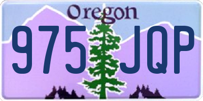 OR license plate 975JQP