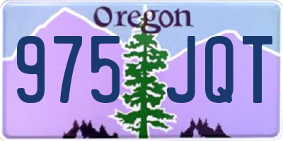 OR license plate 975JQT