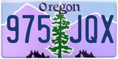 OR license plate 975JQX