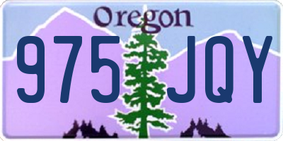 OR license plate 975JQY