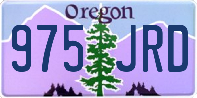 OR license plate 975JRD