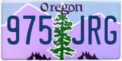 OR license plate 975JRG