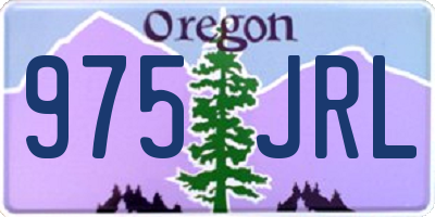 OR license plate 975JRL