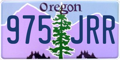 OR license plate 975JRR