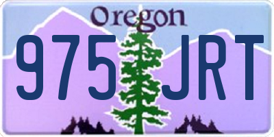 OR license plate 975JRT