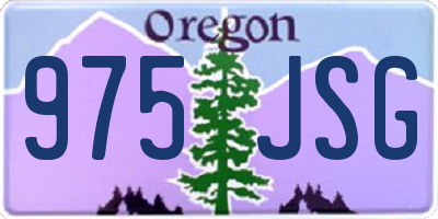 OR license plate 975JSG