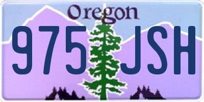 OR license plate 975JSH