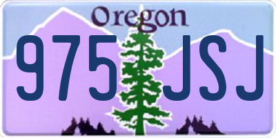 OR license plate 975JSJ