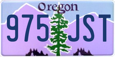 OR license plate 975JST