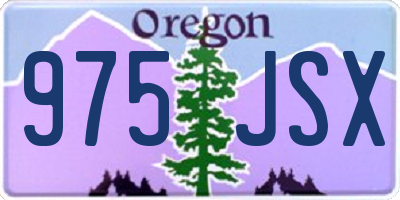 OR license plate 975JSX