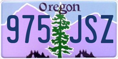OR license plate 975JSZ