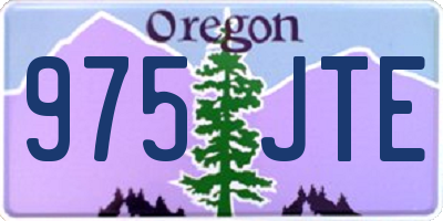 OR license plate 975JTE