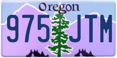 OR license plate 975JTM