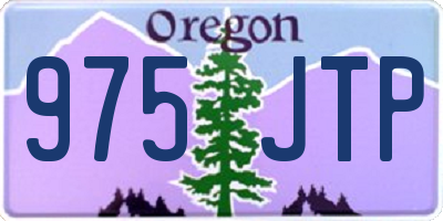 OR license plate 975JTP