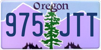 OR license plate 975JTT