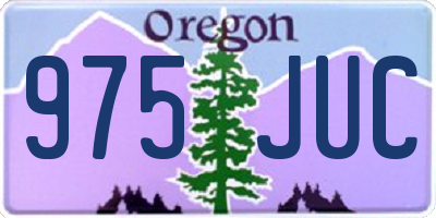 OR license plate 975JUC