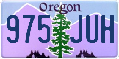 OR license plate 975JUH
