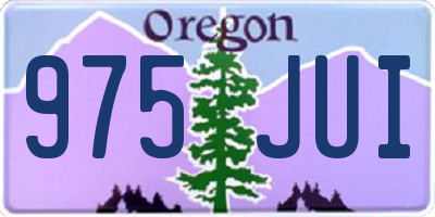 OR license plate 975JUI