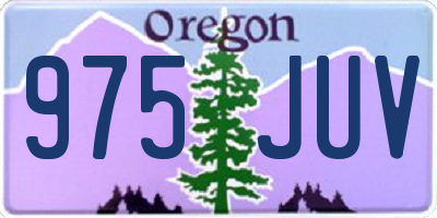 OR license plate 975JUV