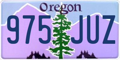 OR license plate 975JUZ