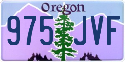OR license plate 975JVF