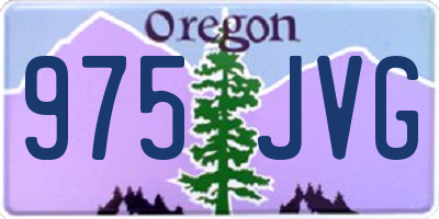 OR license plate 975JVG