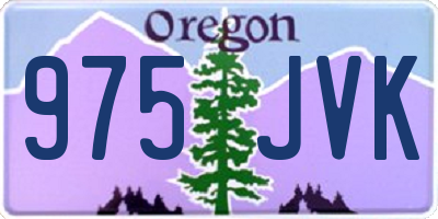 OR license plate 975JVK
