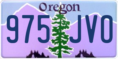 OR license plate 975JVO