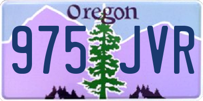 OR license plate 975JVR