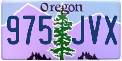 OR license plate 975JVX