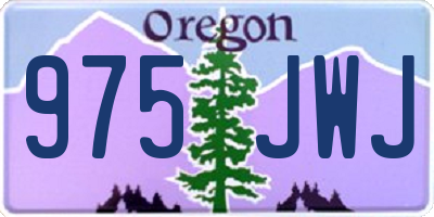 OR license plate 975JWJ