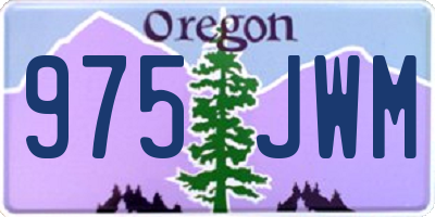 OR license plate 975JWM