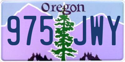 OR license plate 975JWY