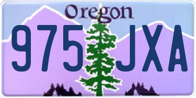 OR license plate 975JXA