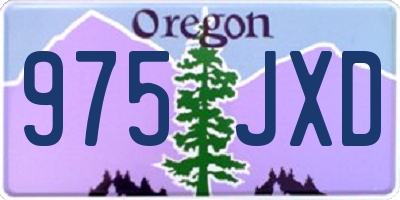 OR license plate 975JXD