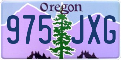 OR license plate 975JXG