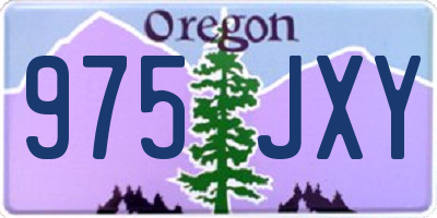 OR license plate 975JXY