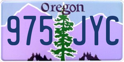 OR license plate 975JYC