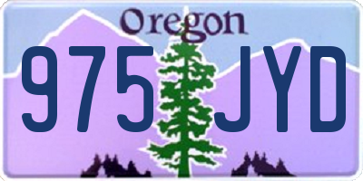 OR license plate 975JYD